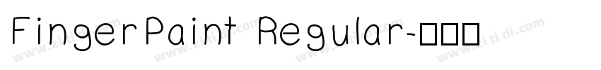 FingerPaint Regular字体转换